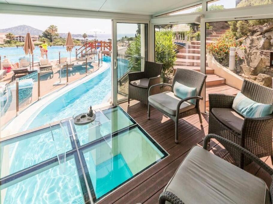 Dans Un Cadre D'Exception, Vue Mer Panoramique A Agay Cote D'Azur, Village Vacances Cap Esterel, T2 Avec Jardin, Golf, Climatisation, Wifi, 5 Piscines Saint-Raphaël Esterno foto