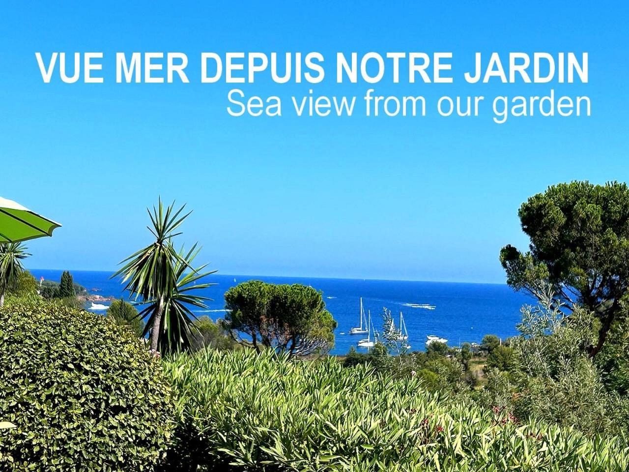 Dans Un Cadre D'Exception, Vue Mer Panoramique A Agay Cote D'Azur, Village Vacances Cap Esterel, T2 Avec Jardin, Golf, Climatisation, Wifi, 5 Piscines Saint-Raphaël Esterno foto