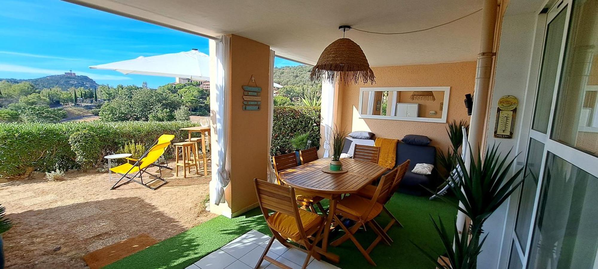 Dans Un Cadre D'Exception, Vue Mer Panoramique A Agay Cote D'Azur, Village Vacances Cap Esterel, T2 Avec Jardin, Golf, Climatisation, Wifi, 5 Piscines Saint-Raphaël Esterno foto