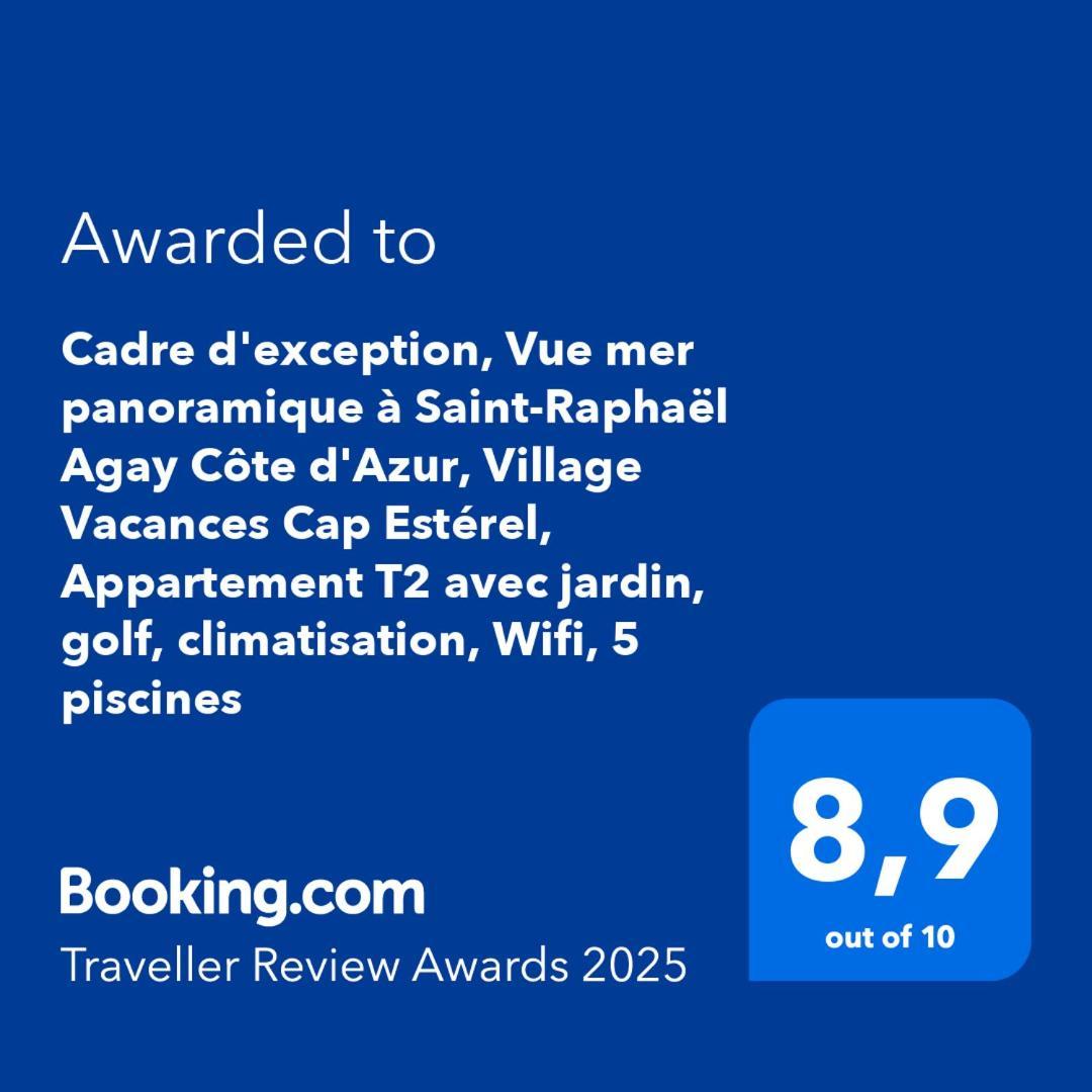 Dans Un Cadre D'Exception, Vue Mer Panoramique A Agay Cote D'Azur, Village Vacances Cap Esterel, T2 Avec Jardin, Golf, Climatisation, Wifi, 5 Piscines Saint-Raphaël Esterno foto