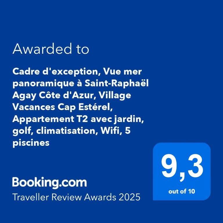 Dans Un Cadre D'Exception, Vue Mer Panoramique A Agay Cote D'Azur, Village Vacances Cap Esterel, T2 Avec Jardin, Golf, Climatisation, Wifi, 5 Piscines Saint-Raphaël Esterno foto